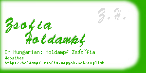 zsofia holdampf business card